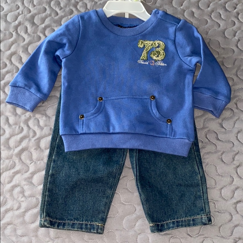 BUFFALO BABY Baby Boy Sweatshirt and Jeans Set